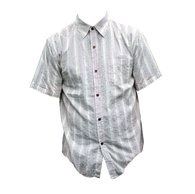 Vintage Cream Stripe Print Shirt 