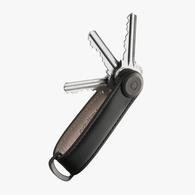 Key Organiser Leather - Black with Black Stitching