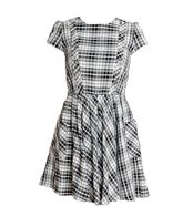 Vintage Black and White Check Dress 