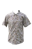 Vintage Taupe African Print Shirt 
