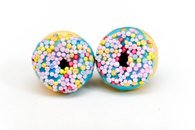 Kate and Rose Blue Donut Earrings